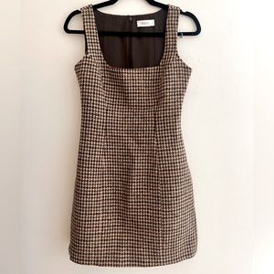 RACIL - Hailey Houndstooth Wool-tweed Mini Dress - Size FR 34 (US 2)